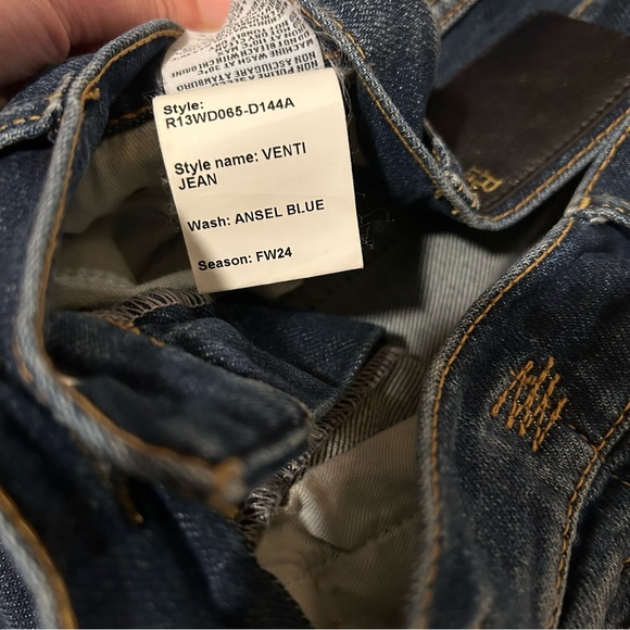 R13 Venti Jean in Ansel Blue Wide Leg Baggy Sz 24 - Picture 11 of 14